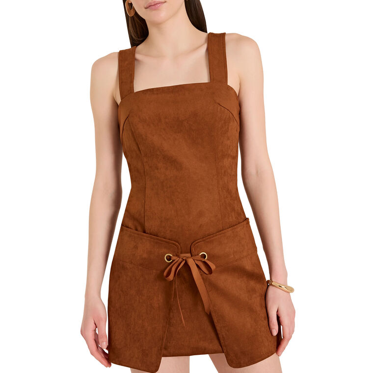 Robin Suede Romper image number null