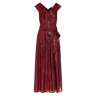 Francine Flutter Top Sleeveless Maxi Dress