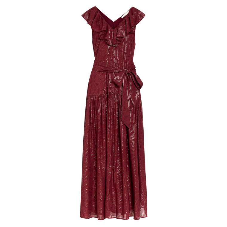 Francine Flutter Top Sleeveless Maxi Dress image number null