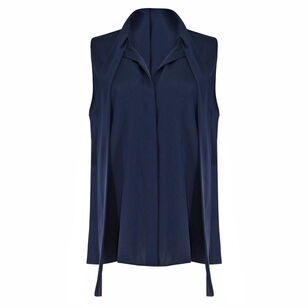 Ives Stretch Silk Sleeveless Blouse