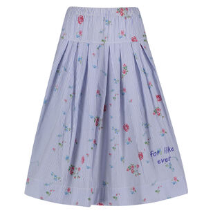 Seersucker Flower Skirt