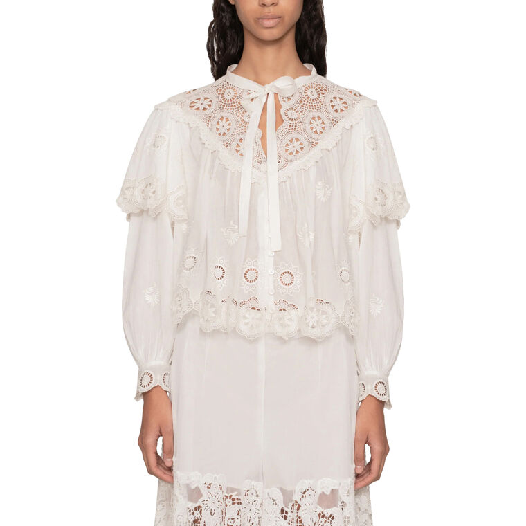 Sofia Embroidey Long Sleeve Top image number null