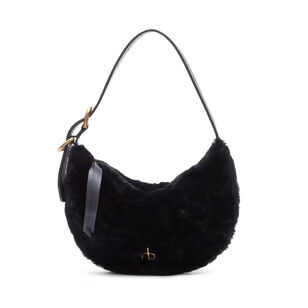 Mercer Small Shearling Hobo Bag