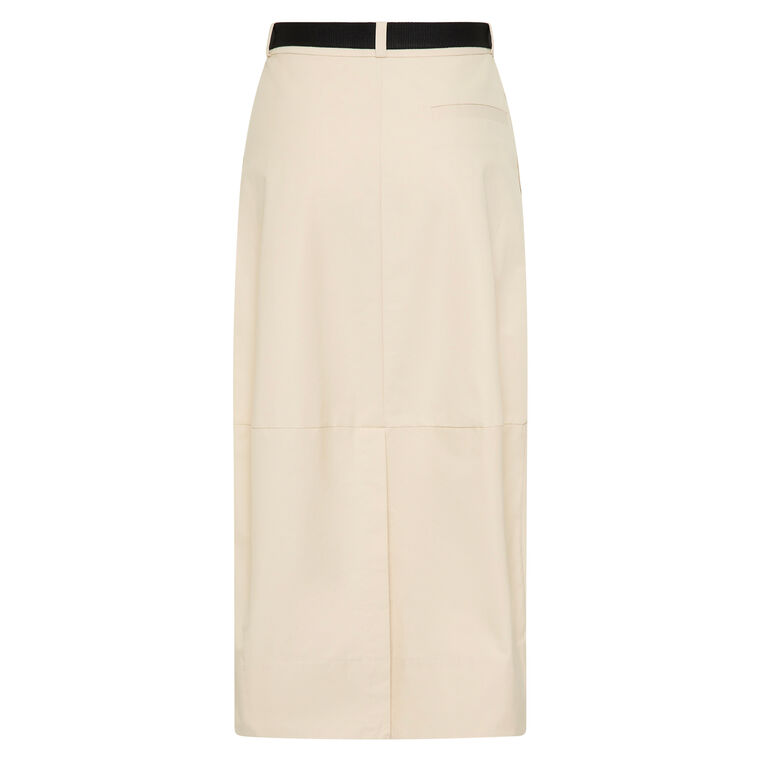 Canvas Pleat Cocoon Skirt image number null