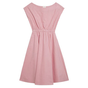 Demi Short Sleeve Boatneck Stripe Midi Dress