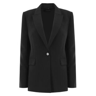 Rue Crepe One Button Jacket
