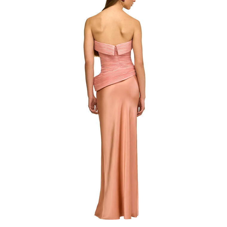 Chantel Silk Bias Maxi Slip Skirt image number null