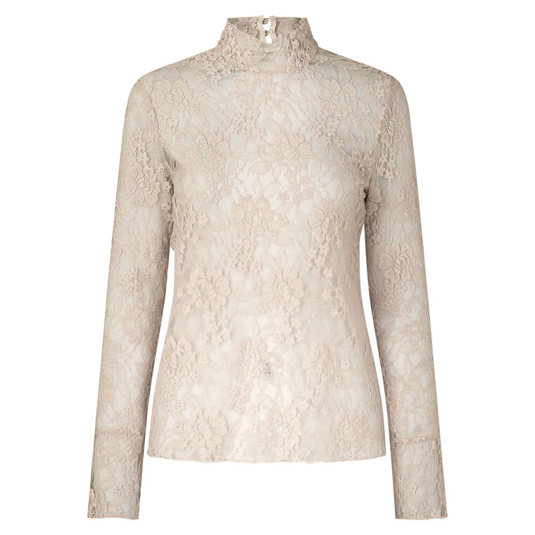 Meena Long Sleeve Lace Top image number null