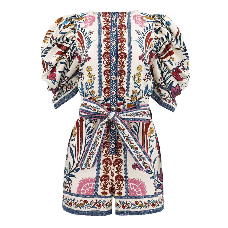 Romantic Lightness Puff Short Sleeve Romper image number null