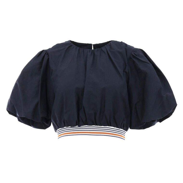 Gabriela Cotton-Silk Crop Top image number null