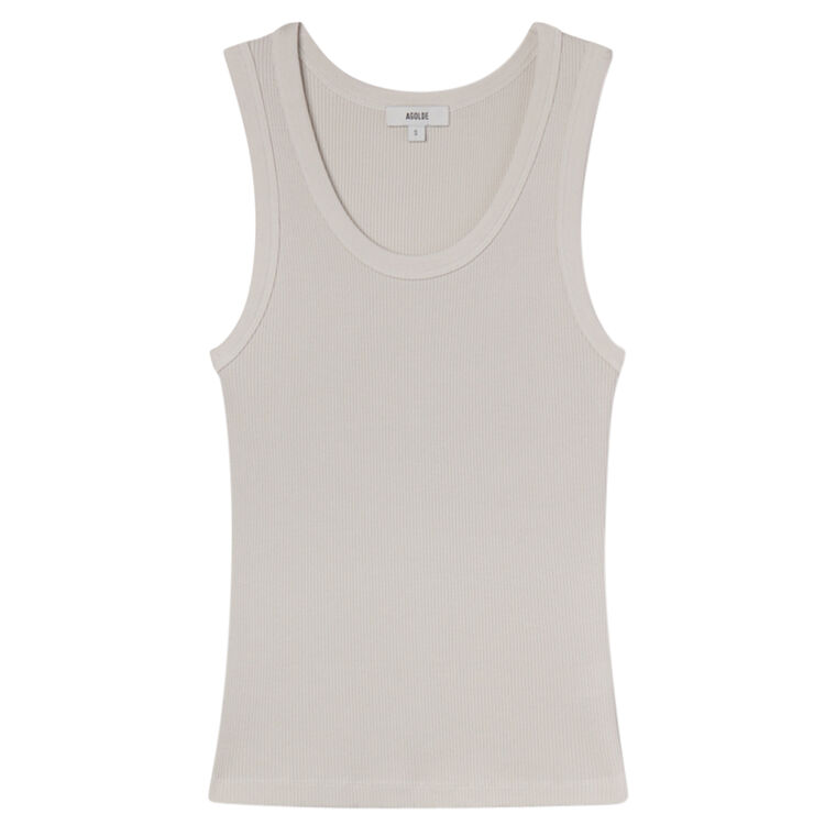 Poppy Ribbed Tank image number null