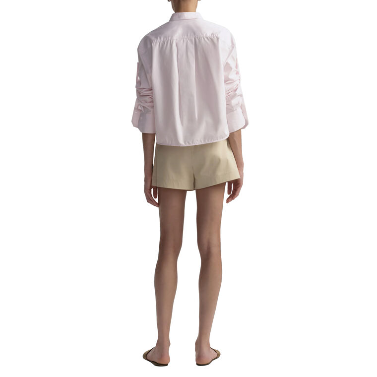 Maude Cropped Cotton Shirt image number null