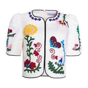 Beeson Embroidered Short Sleeve Top