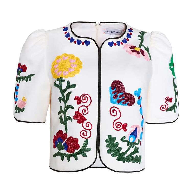 Beeson Embroidered Short Sleeve Top image number null