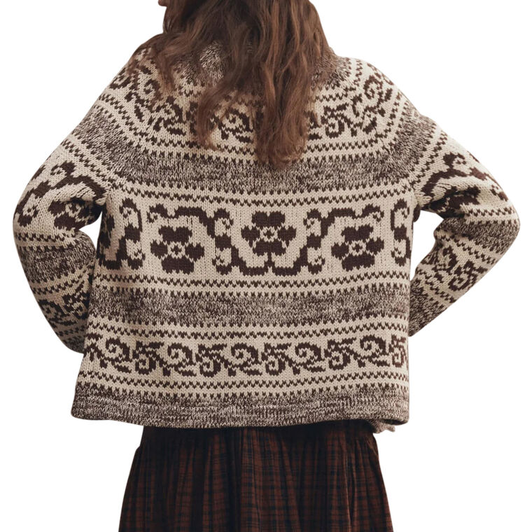 The Nordic Flower Lodge Cardigan image number null