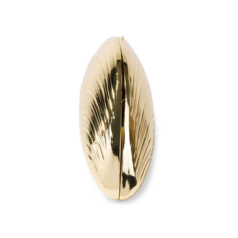 Bridget Metal Oyster Clutch image number null