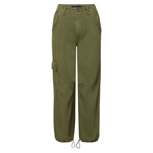 Mandy High-Waisted Cargo Pocket Parachute Pant