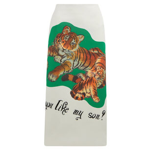 Mercer Pencil Skirt With Tiger Motif