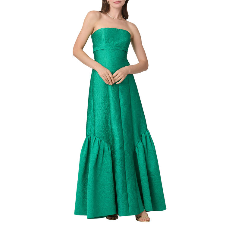 Nia Strapless Empire Waist Gown image number null