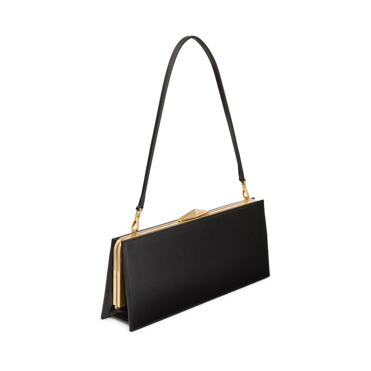Diamond Box Leather Cocktail Clutch image number null