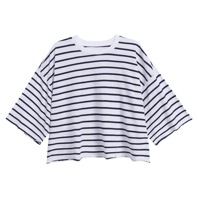 Presley Oversized Crop Short Sleeve Tee image number null