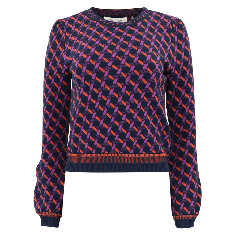 Iggy Knit Jacquard Sweater image number null