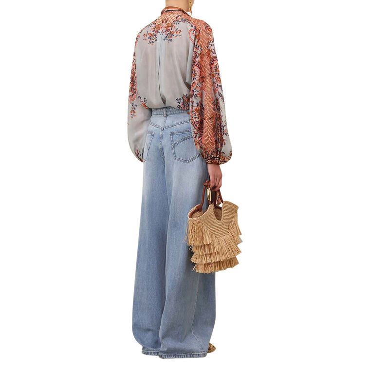 Aster Tie Neck Blouse image number null