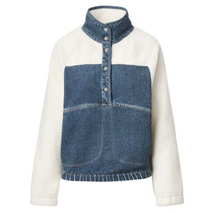 Miramar Fleece Sherpa Long Sleeve Popover Top