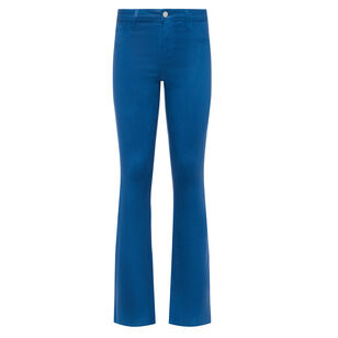 Ruth Coated High Rise Straight-Leg Raw Hem Jean