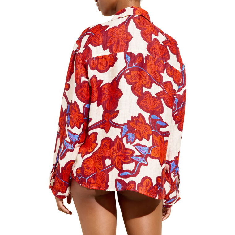 Nico Long Sleeve Oversized Beach Shirt image number null