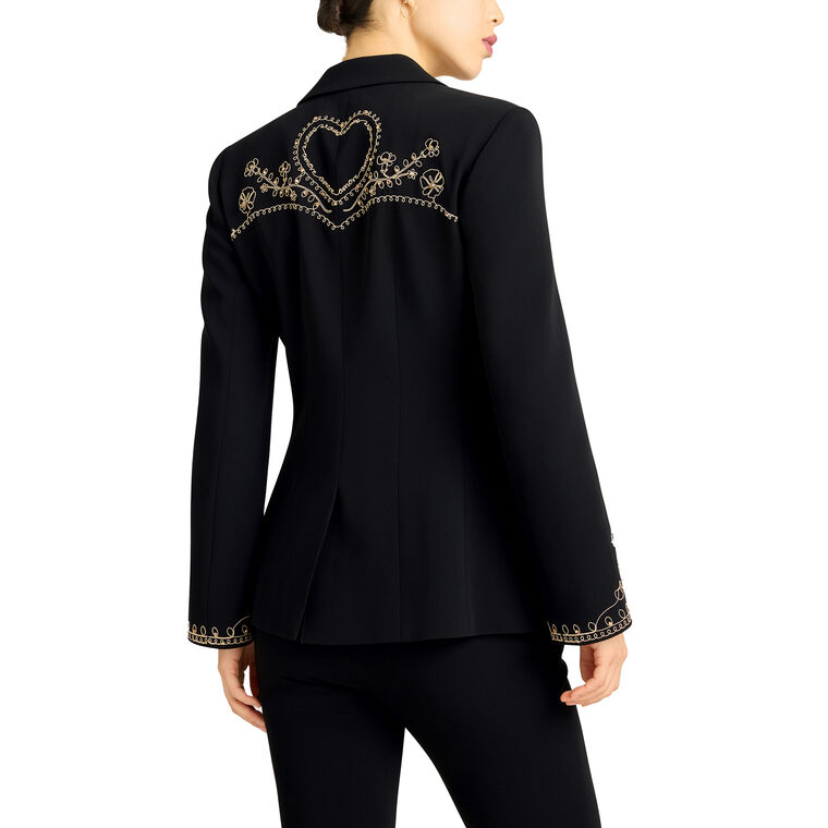 Cheyenne Soutache Embellished Blazer image number null