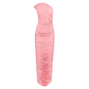 Emina One-Shoulder Ruched Maxi Dress