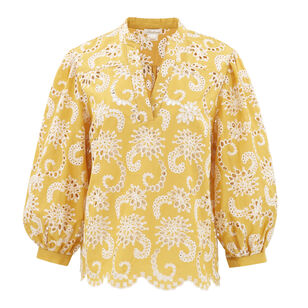 Antonia Embroidered Cotton Tunic Top