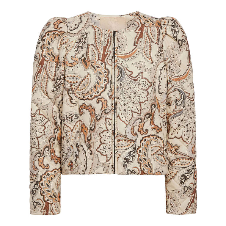 Faison Cropped Vegan Leather Jacket image number null