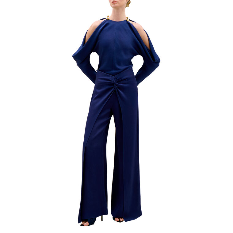 Canturipe High-Waisted Gathered Detail Pant image number null