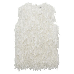 Fei Feathery Satin Sleeveless Top
