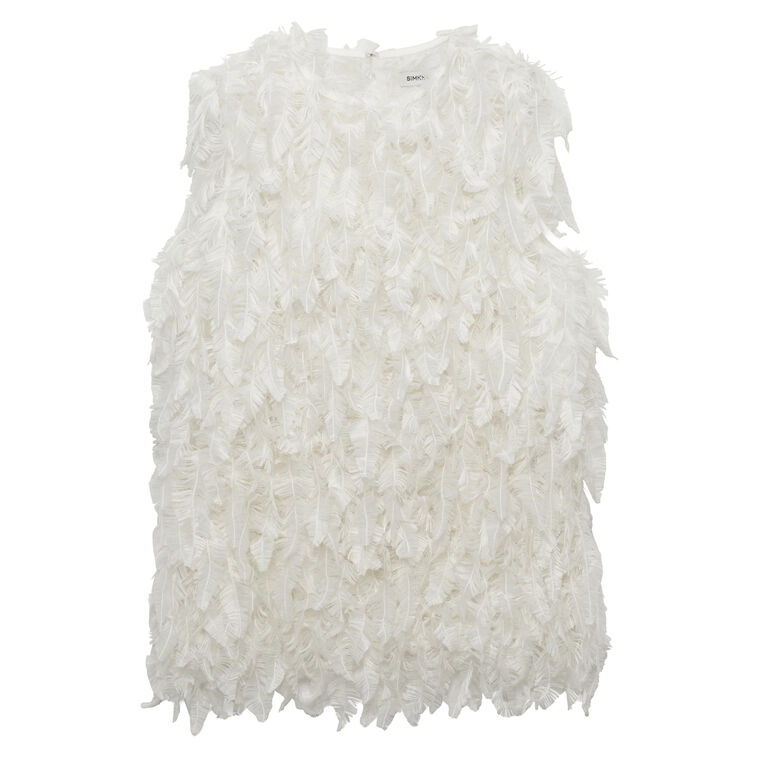 Fei Feathery Satin Sleeveless Top image number null