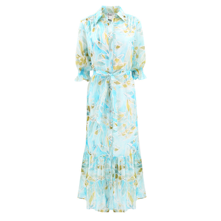 Sienna Puff Sleeve Self Tie Dress image number null