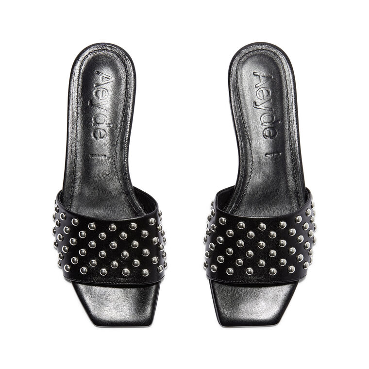 Anna Studded Leather Slide image number null