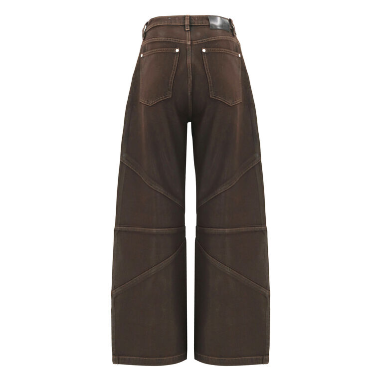 Frederic Barrel-Leg Coated Jean image number null