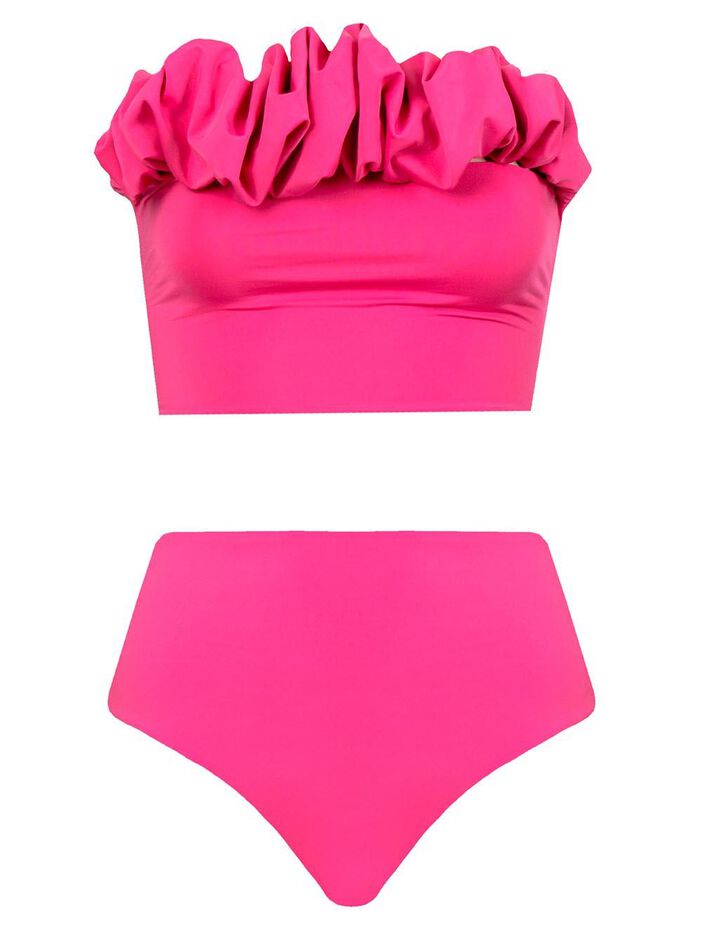 Capri Ruffle Top Bikini image number null