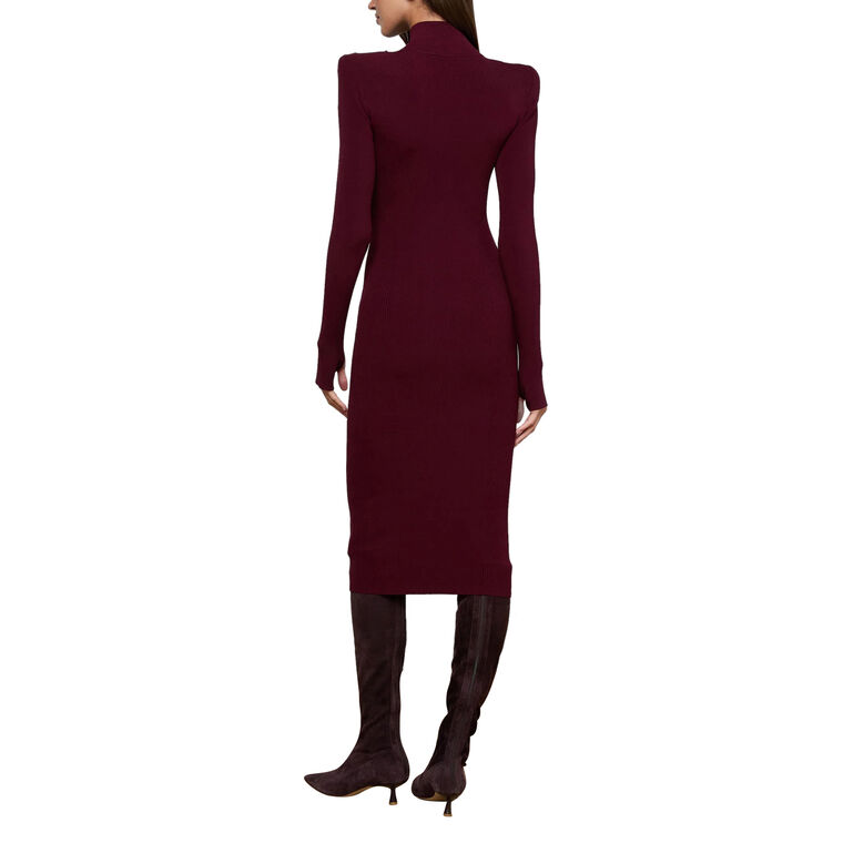 Larelle Knit Mockneck Long Sleeve Midi Dress image number null