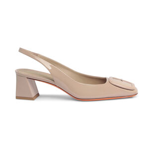 Lemon Patent Slingback Heel