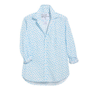 Eileen Relaxed Button-Up Heart Print Shirt