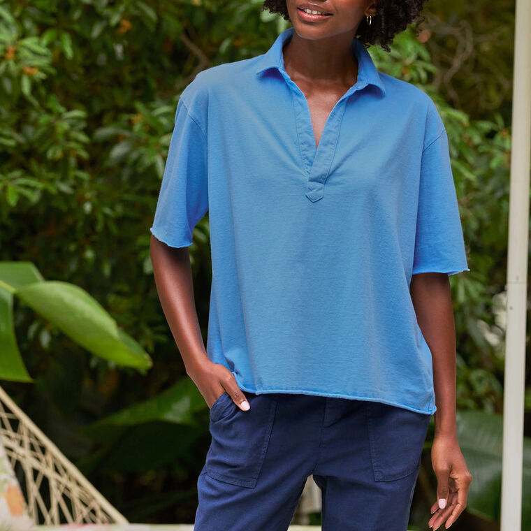 Patty Popover Short Sleeve Henley image number null