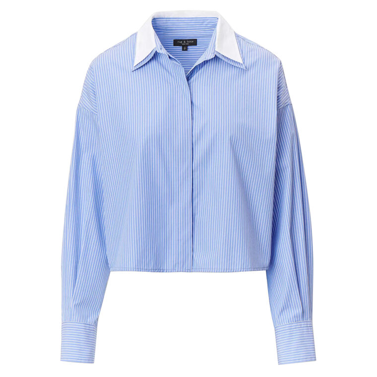 Marin Stripe Layered Long Sleeve Shirt image number null