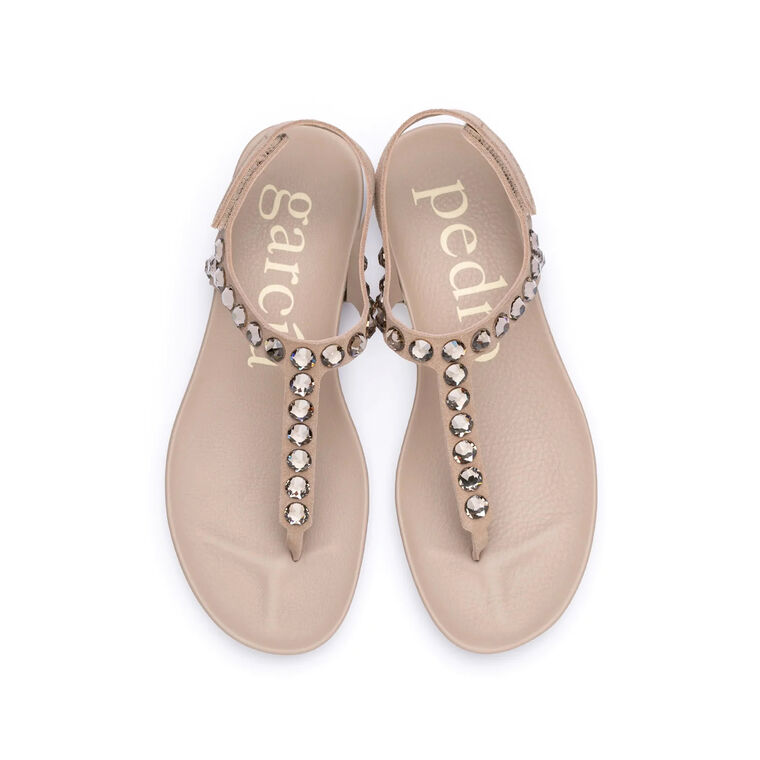 Judith Crystal Studded Sandal image number null