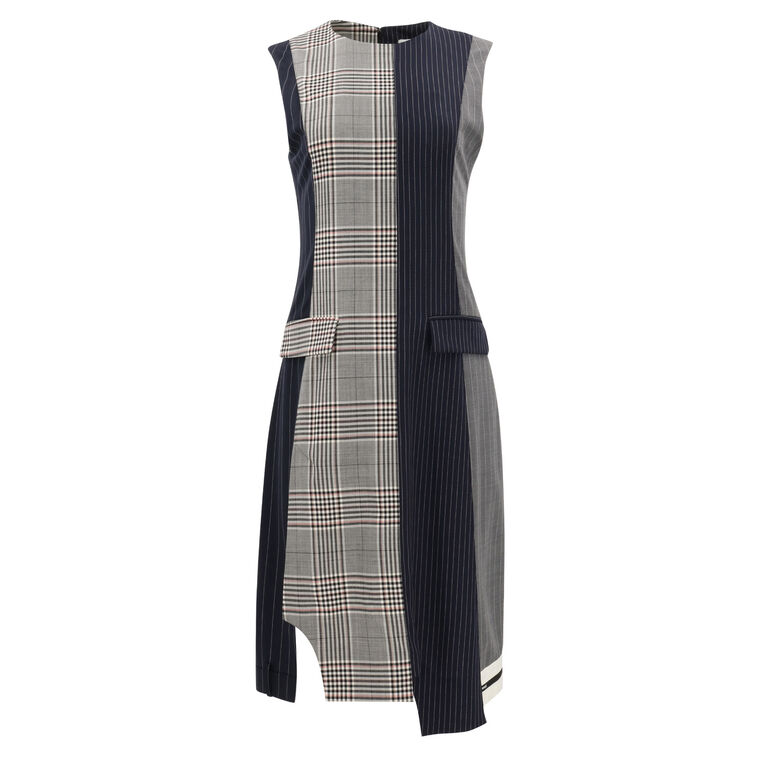 Sleeveless Patchwork Dress image number null