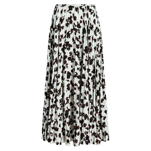 Runa Midi Skirt In Printed Soft Twill
