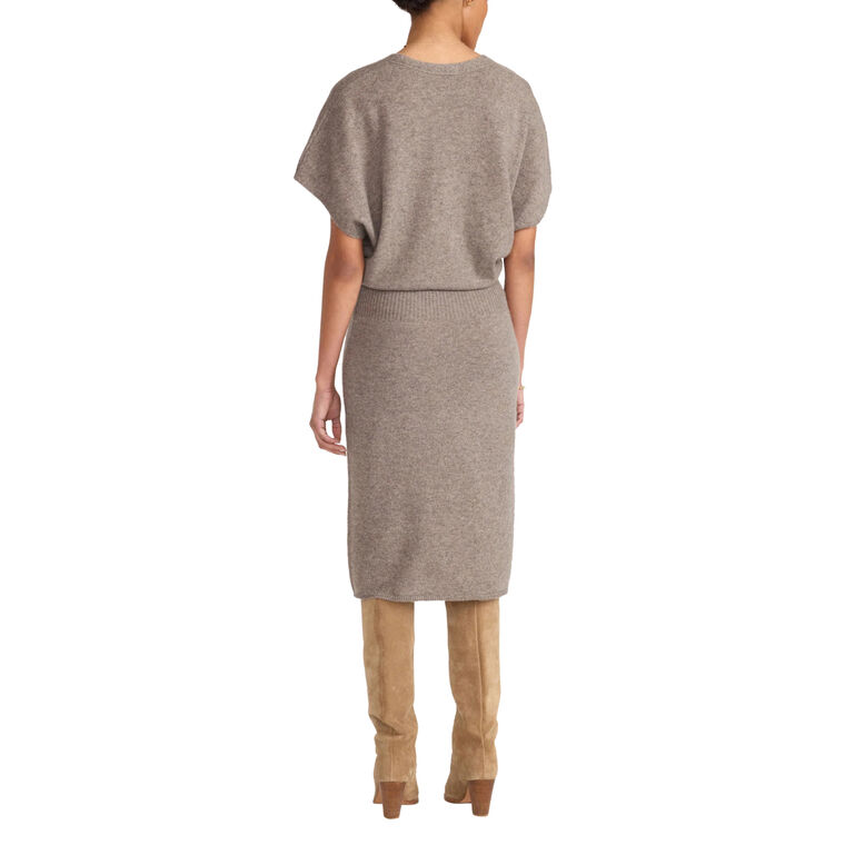 The Ophi Vee Cashmere Dress image number null